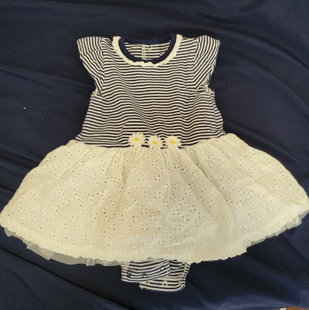 Little Me Baby Girl Onesie Dress, 12 M